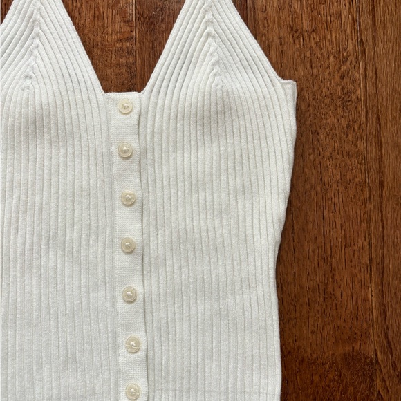 NWOT Aerie Button Front Sweater Tank Top - Picture 6 of 6